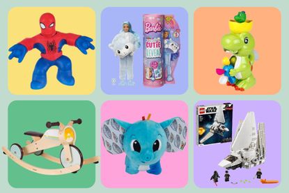 A collage of the top Christmas toys for 2022
