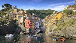 The colourful homes of Riomaggiore