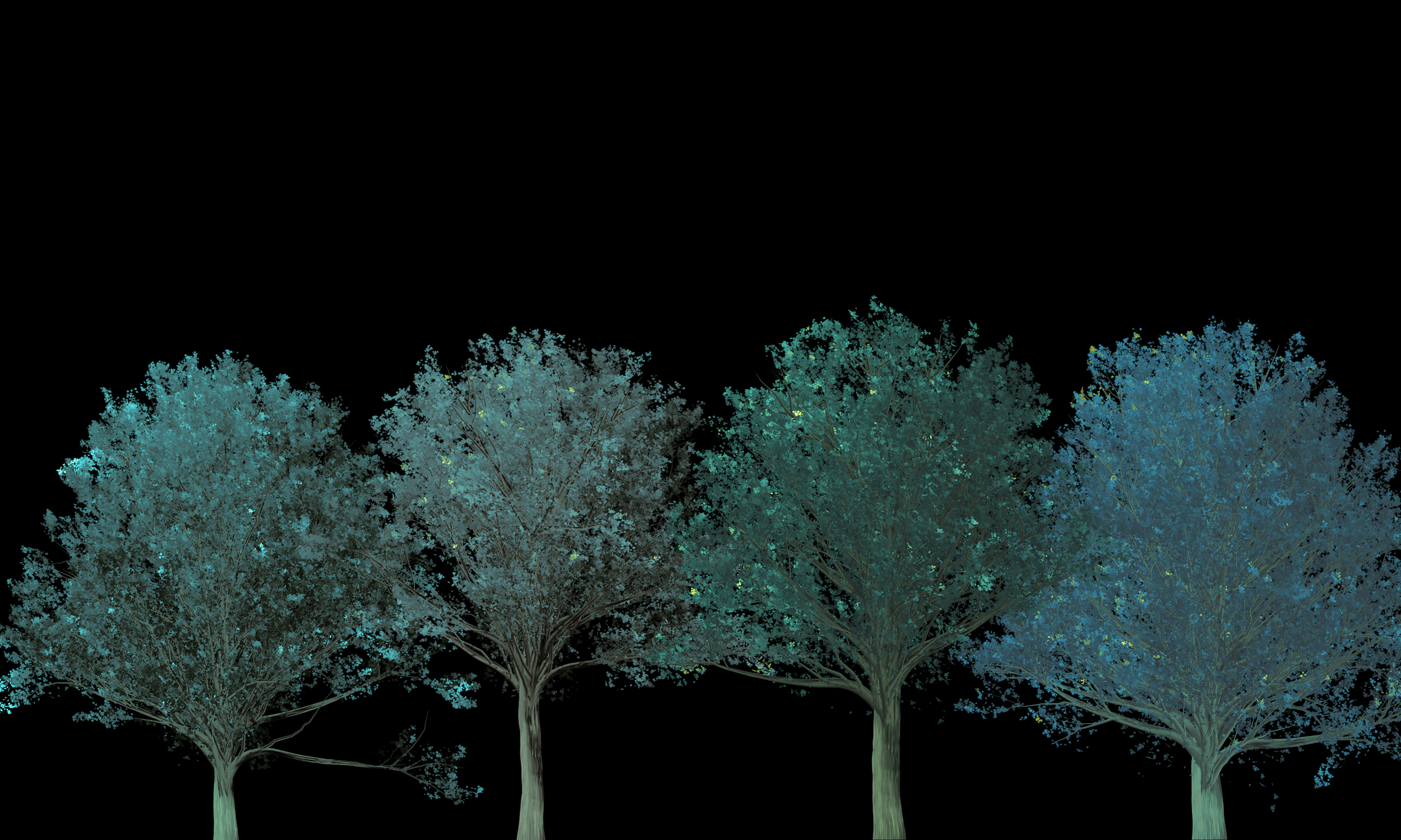 Glow-in-the-dark trees could someday replace city street lights