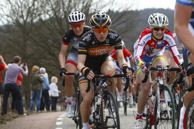 Former World Champion, Giorgia Bronzini (Wiggle Honda Team) was doubtless hoping for a bunch sprint