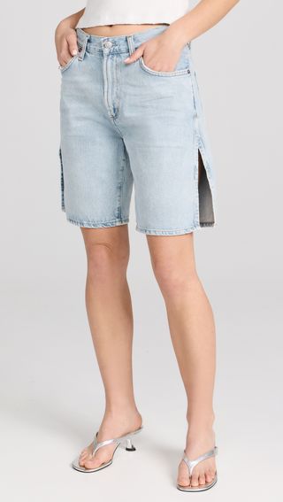 Vida High Rise Relaxed Straight Shorts