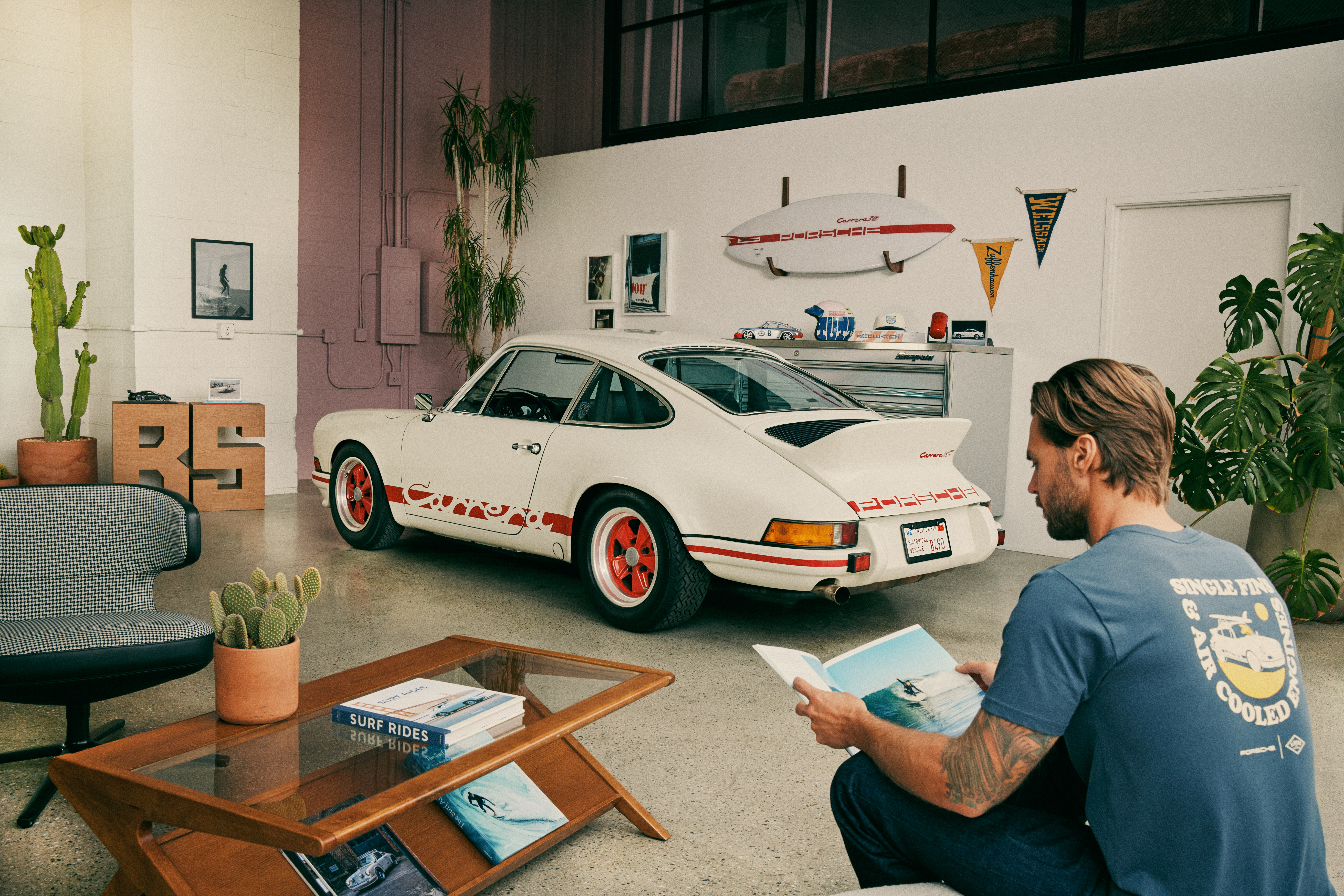 Porsche and Almond Surfboards