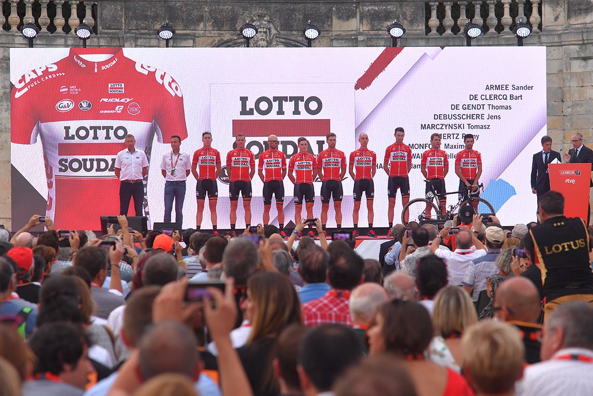 Lotto Soudal on the stage