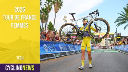 NICE, FRANCE - AUGUST 09: Demi Vollering of Netherlands and Team FDJ United - SUEZ - Yellow Leader Jersey celebrates at finish line as stage and final overall race winner during the 5th Tour de France Femmes 2026, Stage 9 a 99.2km stage from Nice to Nice / #UCIWWT / on August 09, 2026 in Nice, France. (Photo by Tim de Waele/Getty Images)