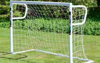 Rebo Steel Pro Football Goal Posts with Locking System Goals, Black Friday