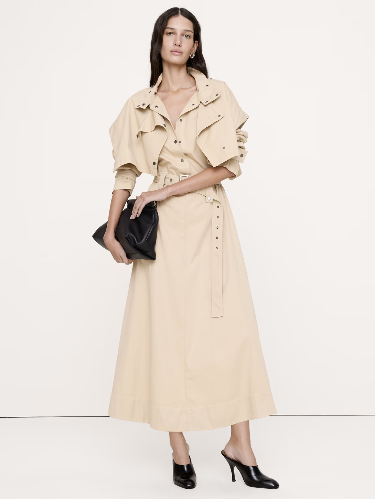 Banana Republic, Cotton Twill Utility Trench Dress