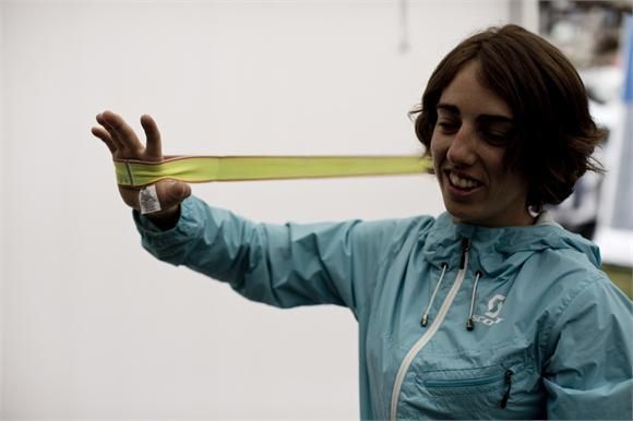 Floriane Pugin (Scott 11) has worked hard to rehab her shoulder since her crash in Mont-Sainte-Anne