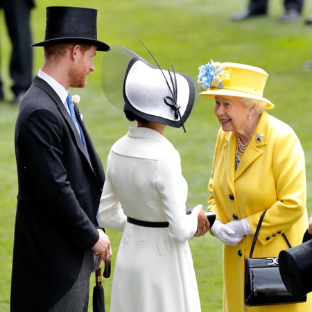 Queen Elizabeth, Prince Harry, and Meghan Markle