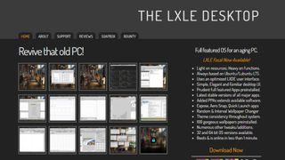 Website screenshot for LXLE