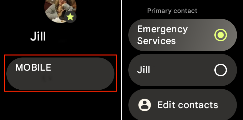 Adicionar contatos de emergência ao Pixel Watch