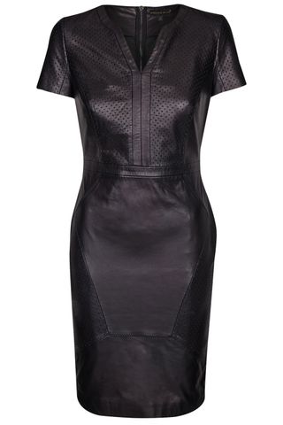 M&S Per Una Leather Panelled Shift Dress, £249
