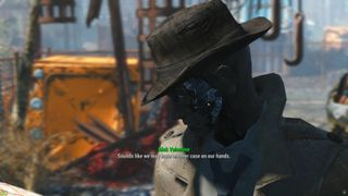 Fallout 4 in-game screenshot of Settler and Companion Dialogue Overhaul mod in action