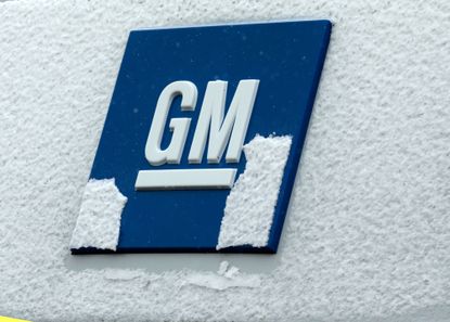 A GM sign in Michigan