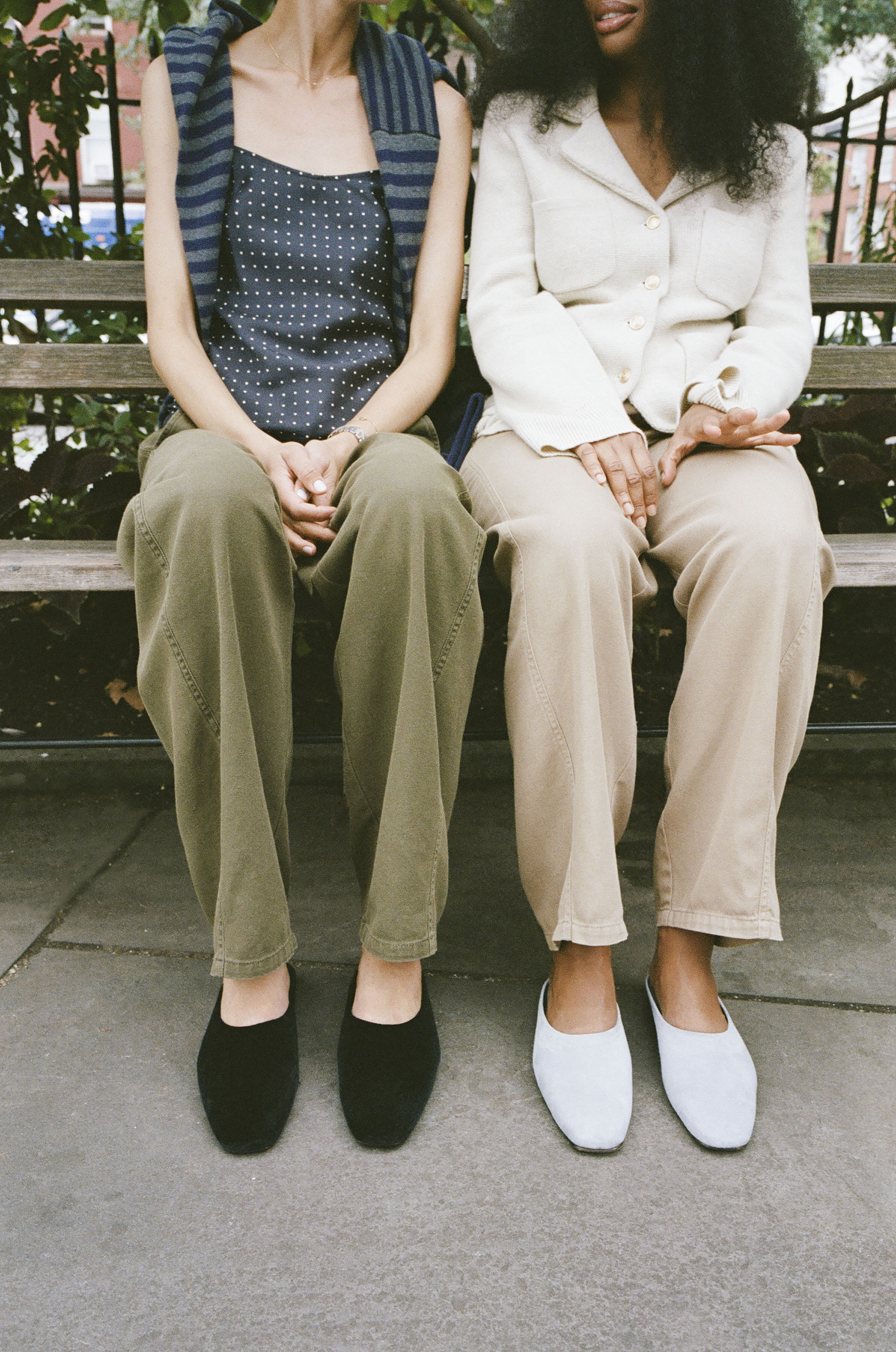 Women in Alex Mill x Margaux shoes