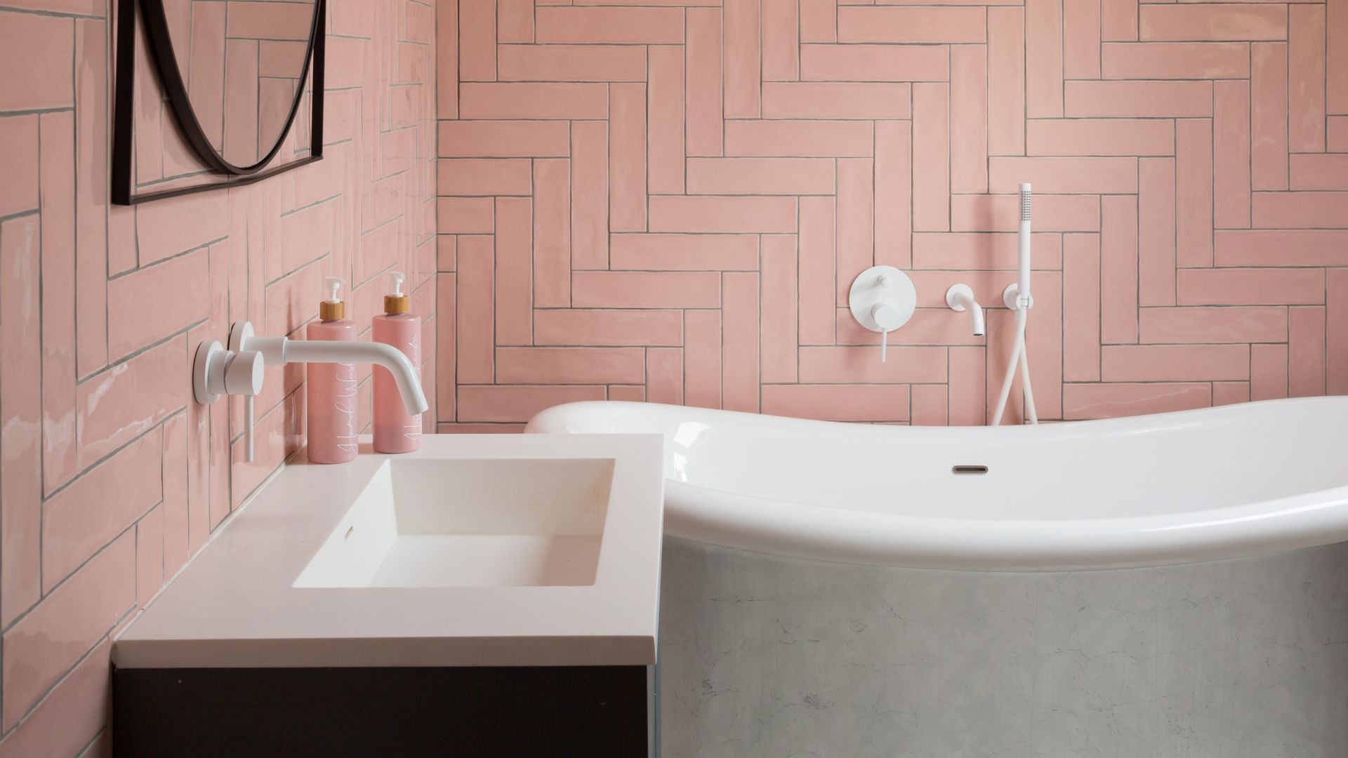 4 style lessons from this beautiful pink bathroom transformation