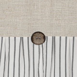 grey stripe shower curtain 