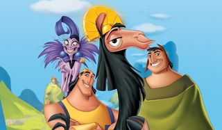 The Emperor's New Groove cast smiles at the audience