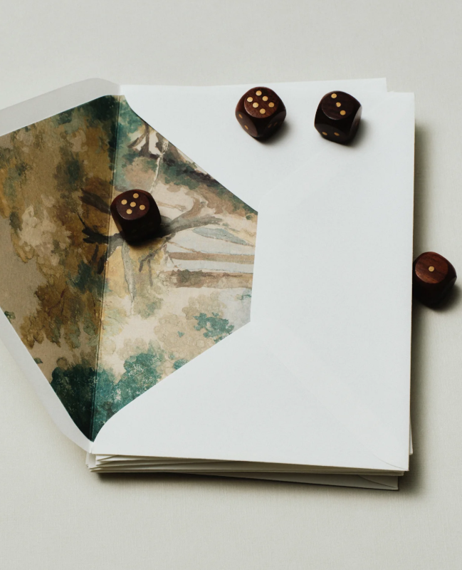 An open envelope