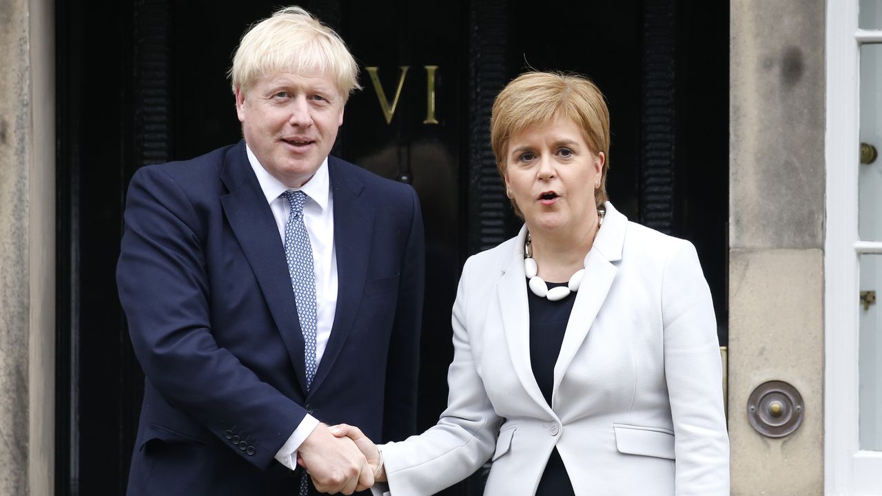 Boris Johnson Nicola Sturgeon