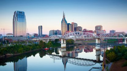 The skyline of Nashville, Tennesse