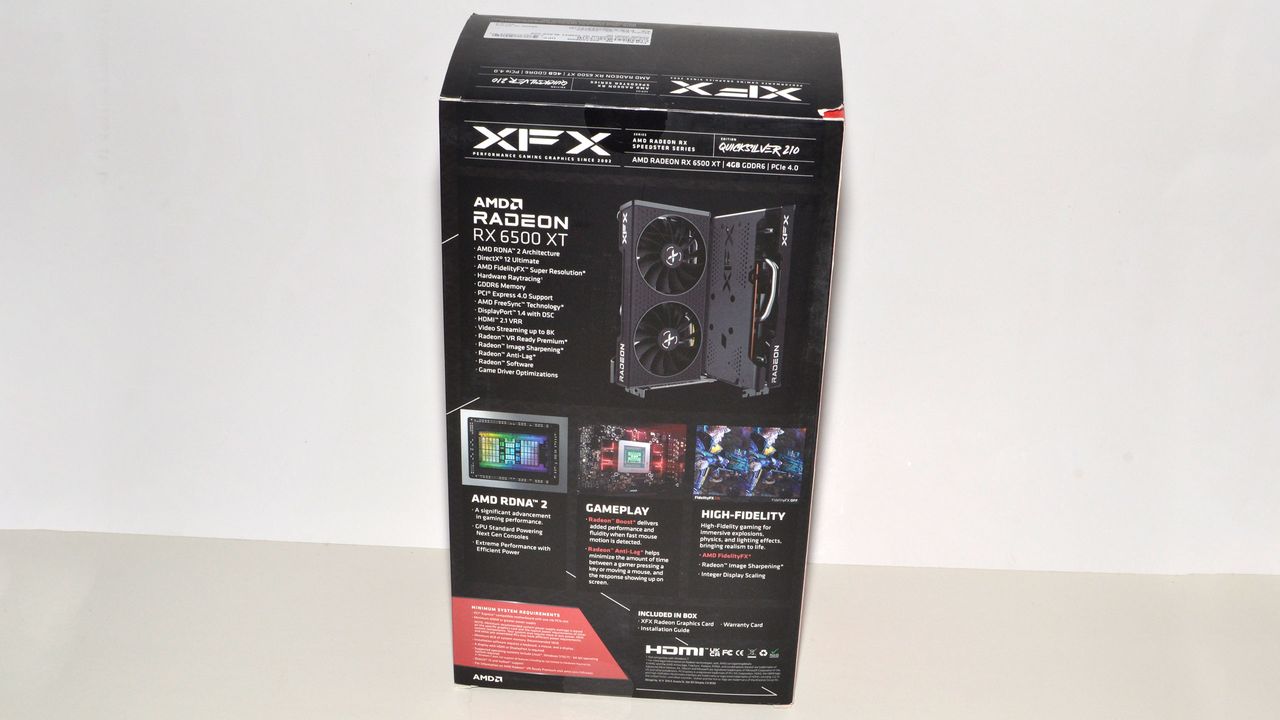 Radeon RX 6500 XT XFX card photos