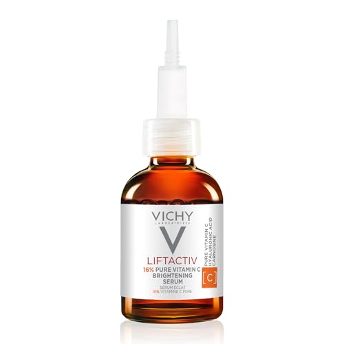 Vichy Liftactiv Vitamin C Serum for Face, Brightening Serum With 16% Pure Vitamin C + Hyaluronic Acid + Vitamin E, Improves Radiance &amp;amp; Firmness, Anti Aging, Protects Skin From Discoloration