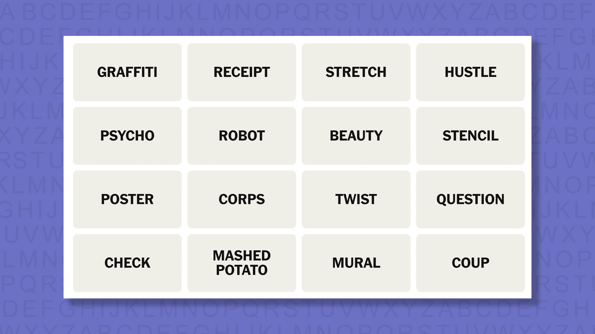 NYT Connections hints for game 1022 on a purple background
