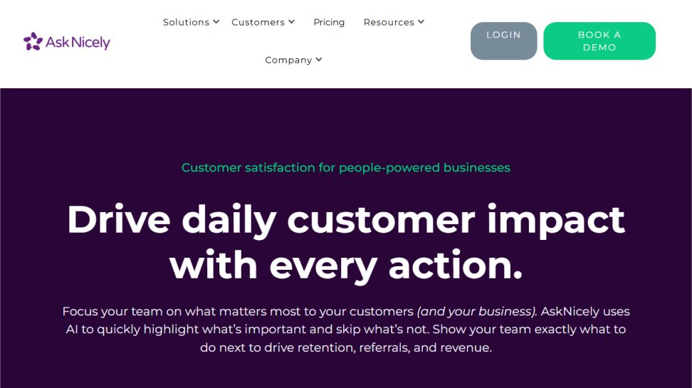 AskNicely website screenshot (June 2025).