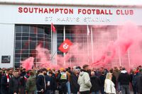 Southampton supporters before the south coast derby