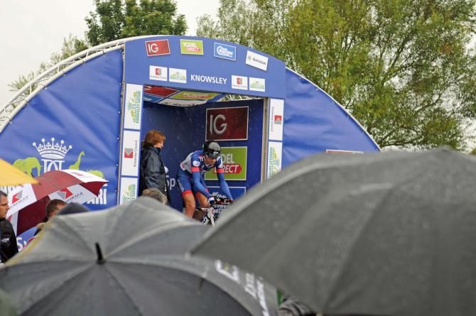 Jonathan Mould (Team UK) is the first rider off