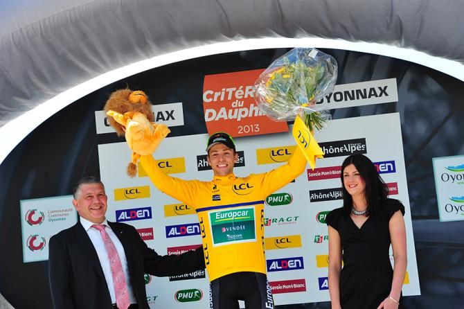 David Veilleux (Europcar) still in the race lead after stage 2 of the 2013 Criterium du Dauphine