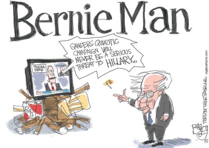 Political cartoon Bernie Sanders 2016