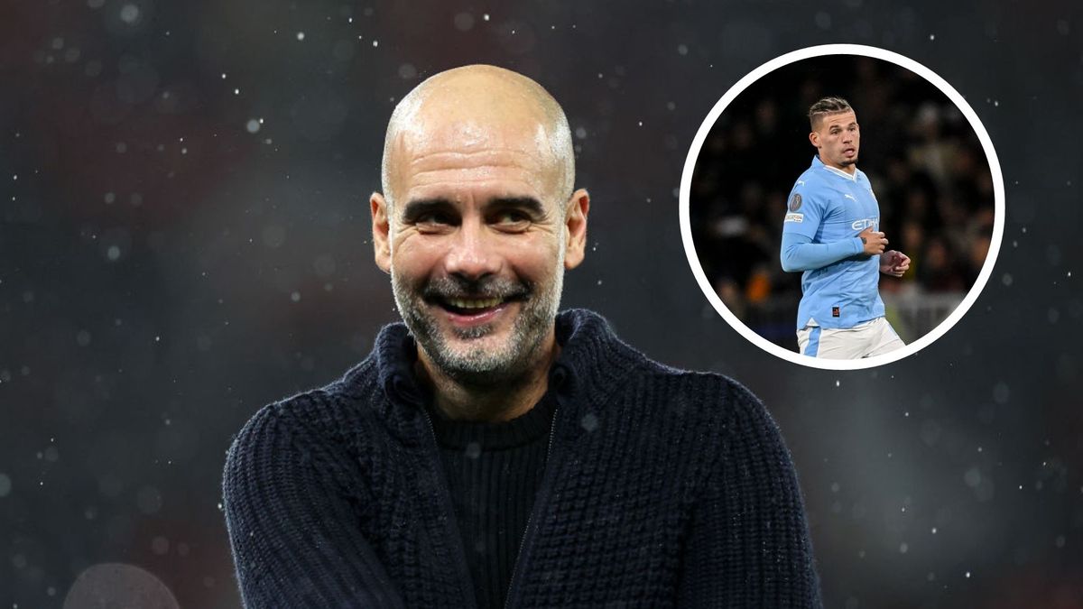 Pep Guardiola, Manager of Manchester City, celebrates after the team&#039;s victory in the Premier League match between Manchester United and Manchester City at Old Trafford on October 29, 2023 in Manchester, England. (Photo by Catherine Ivill/Getty Images)