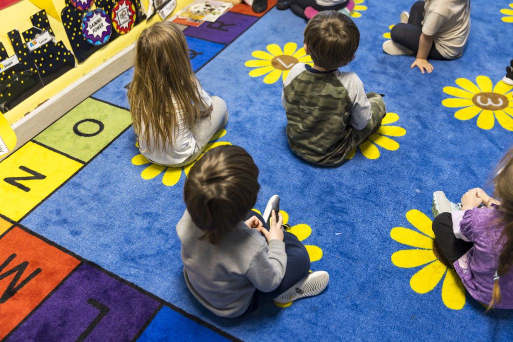 Children at a daycare.