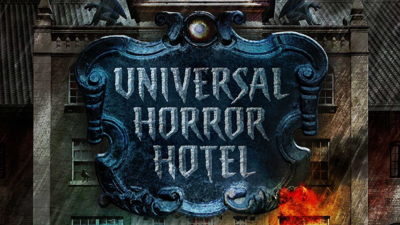 Universal Studios Hollywood Horror Nights 2022 Logotipo de la casa de Universal Horror Hotel 2022