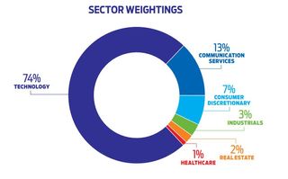 graphic illustration of the weightings of different sectors