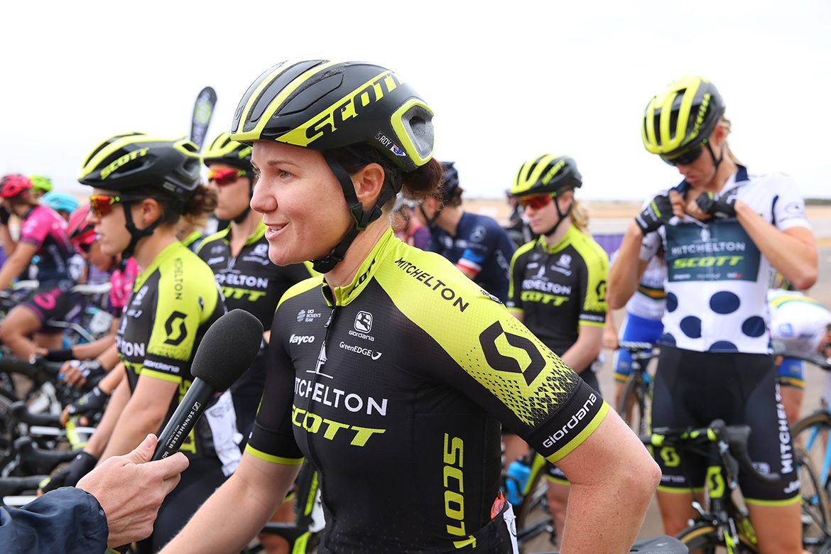 Interview time for Sarah Roy (Mitchelton-Scott)