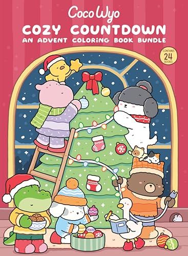 Cozy Countdown: an Advent Coloring Book Bundle
