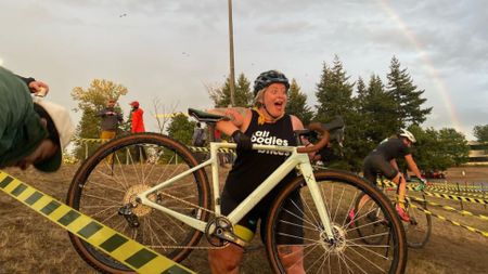 Marley Blonsky with her Cannondale SuperSix Evo