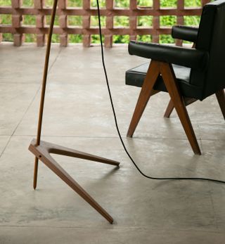 lamp and chair legs