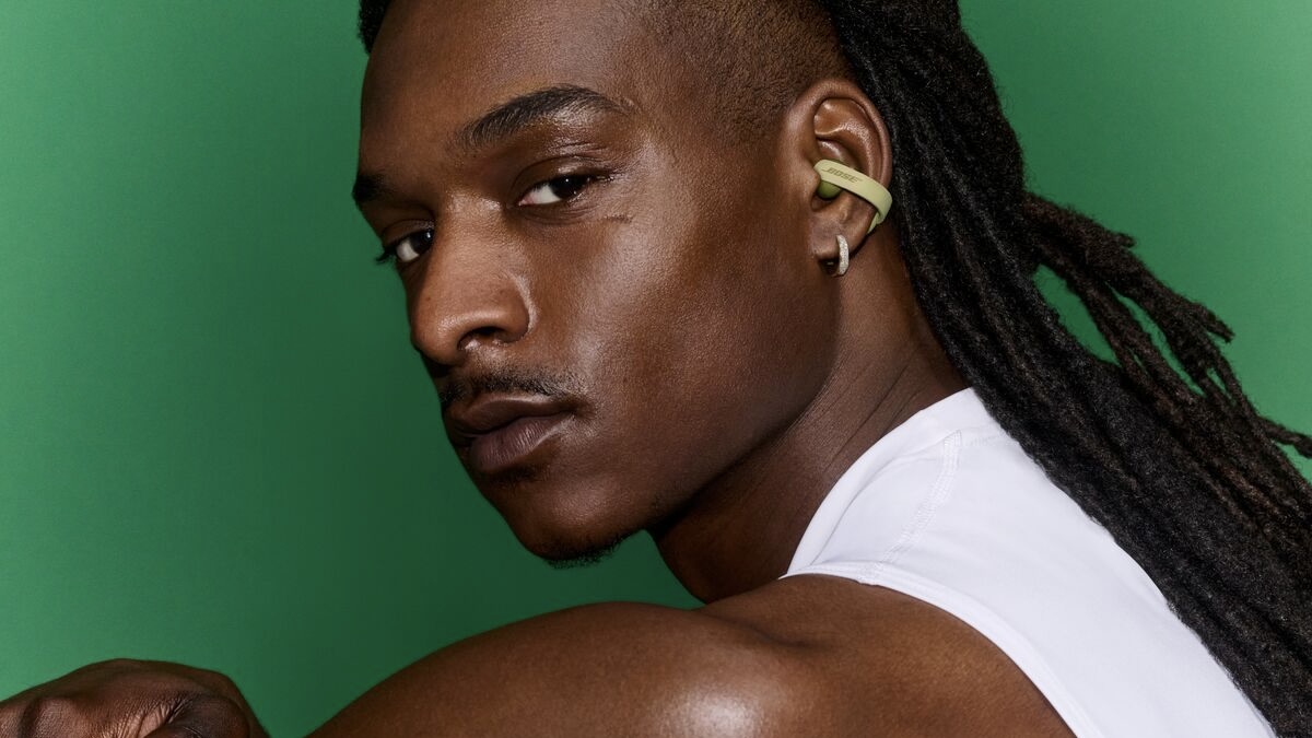 Bose Sport Open Earbuds on man