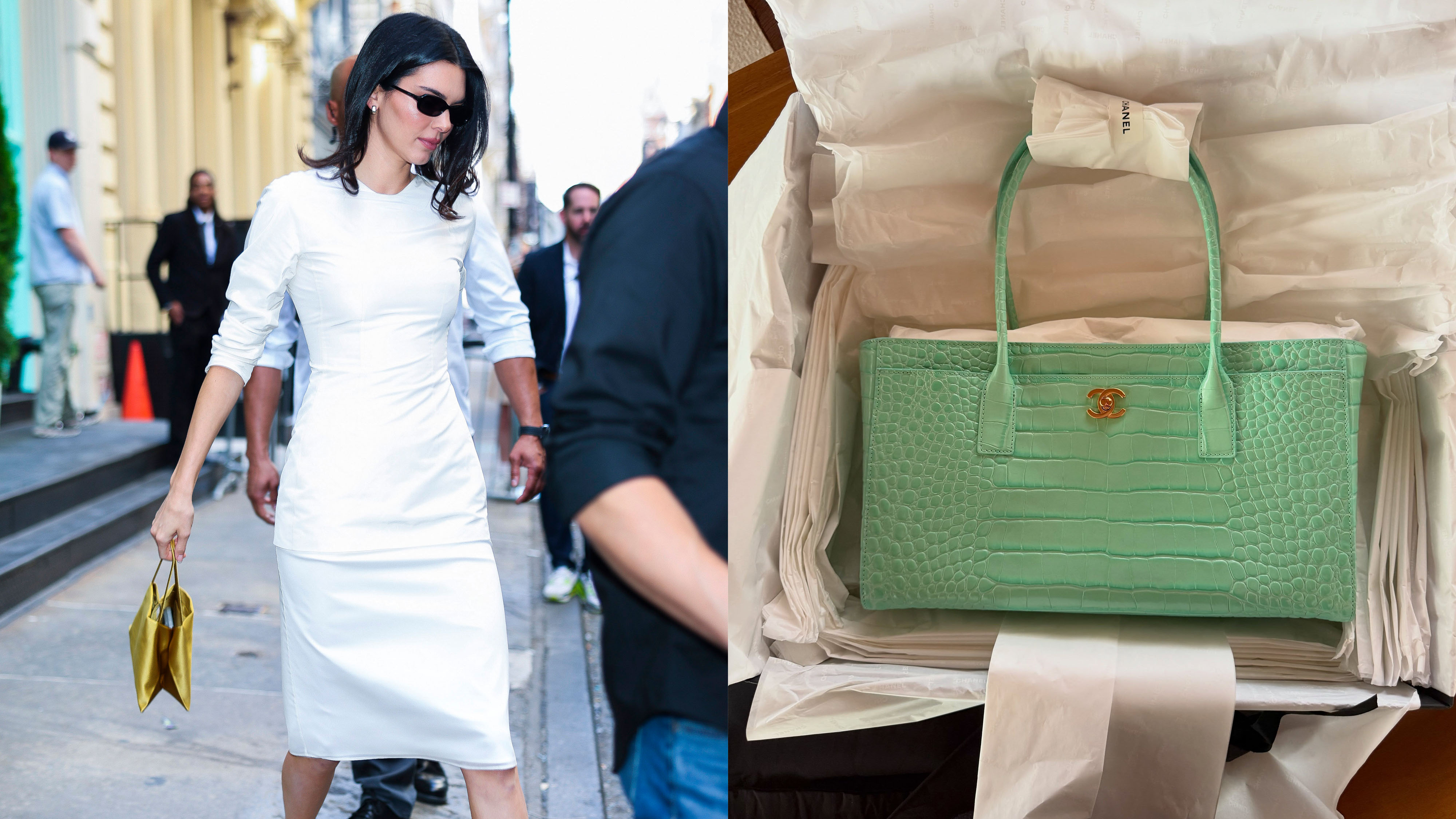 Celebrity wearing a bag