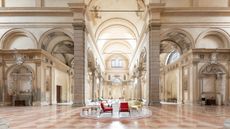 Volumnia Gallery, Piacenza, is set inside a renaissance church