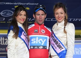 Mark Cavendish (Sky) in the red points jersey at Tirreno-Adriatico