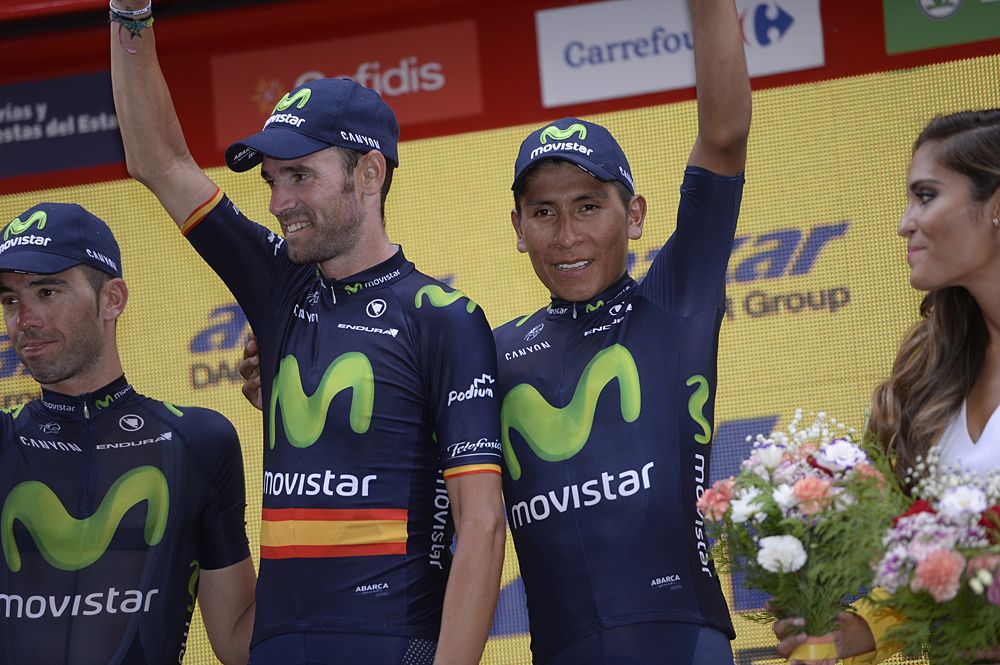 Alejandro Valverde and Nairo Quintana (Movistar)
