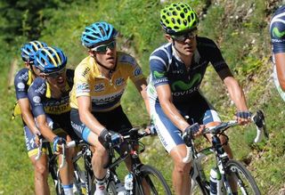 Andrew Talansky (Garmin-Sharp) rides in the yellow jersey during the final stage of the Tour de l'Ain.