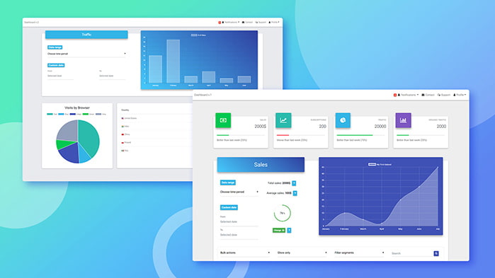 Material Design for Bootstrap 4 makes it easy to create clean and beautiful sites