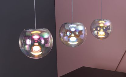 Bubble-inspired pendant hanging lamps