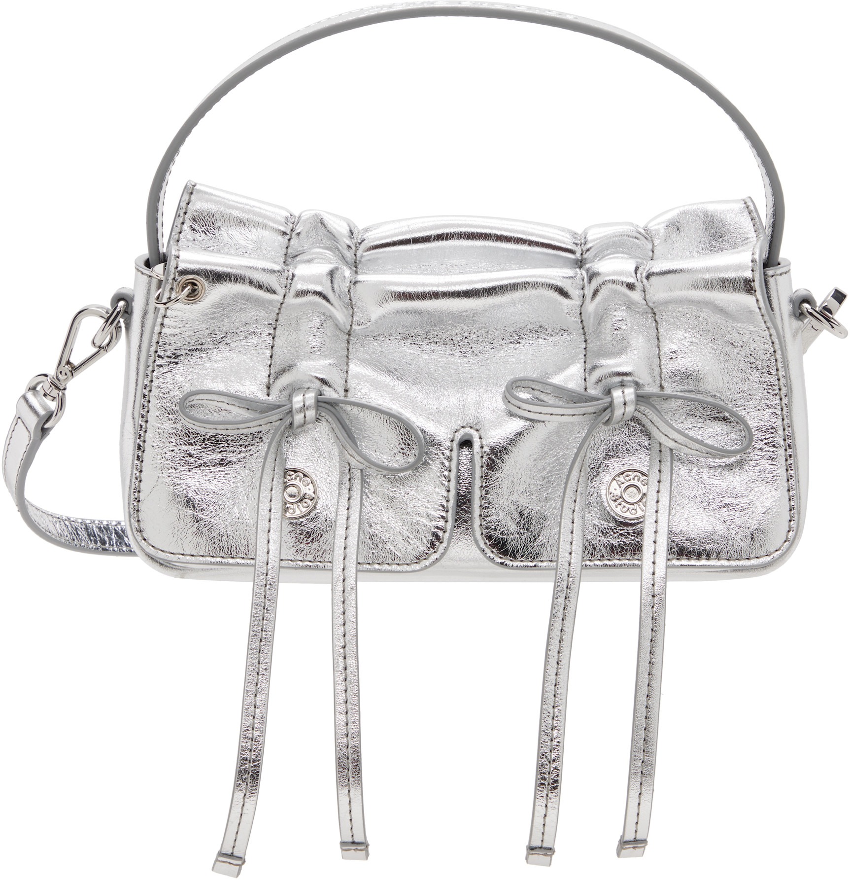 Acne Studios, Silver Multipocket Bag