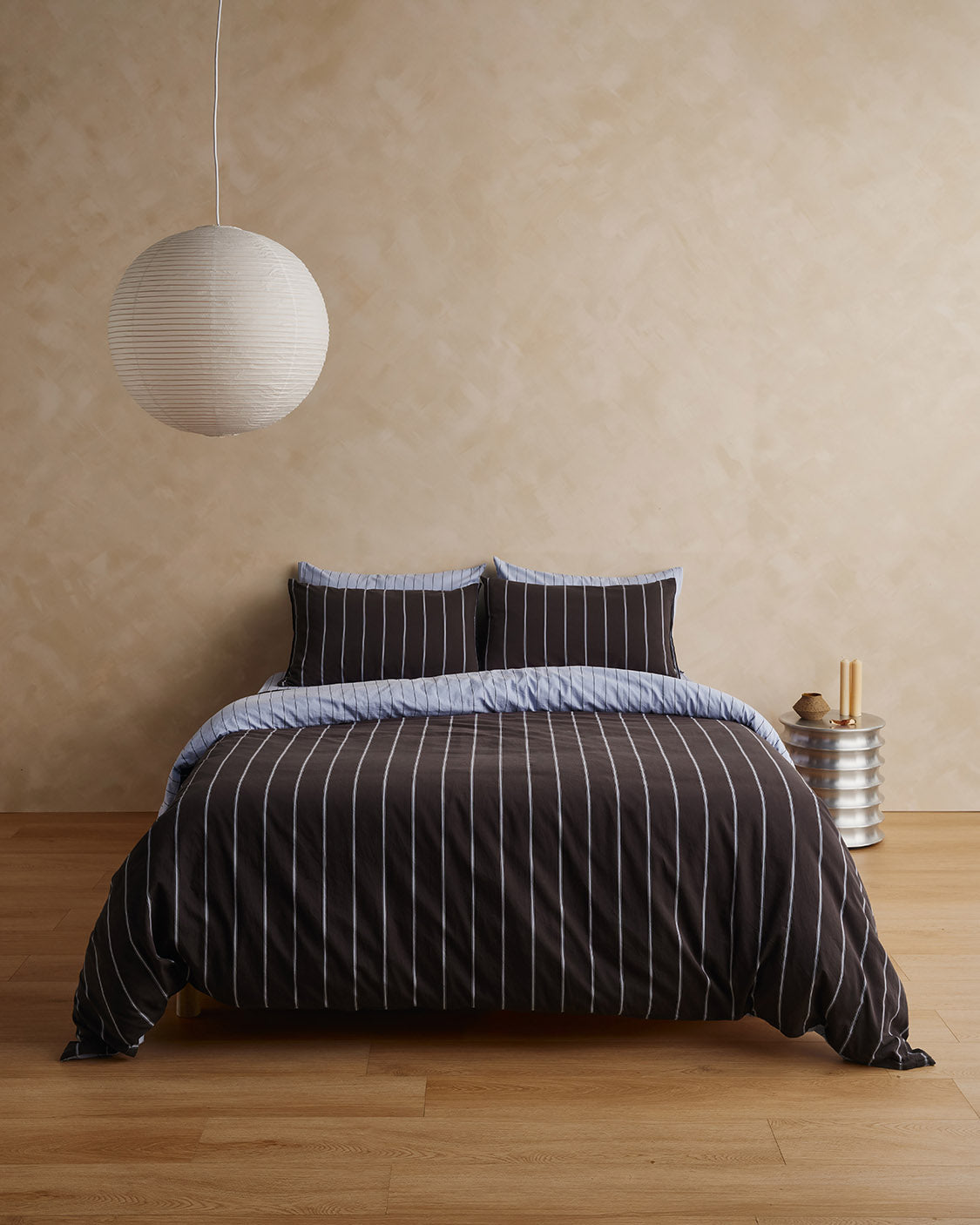 Duvet Cover - Chocolate / Mist